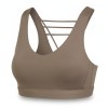 Adidas Strappy Athletic Sports Bra Brown