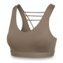 Adidas Strappy Athletic Sports Bra Brown