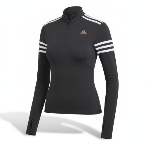Adidas Athletic Quarter-Zip Long Sleeve Black
