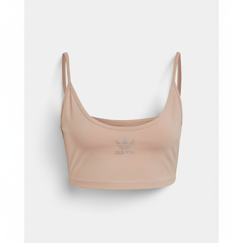 Adidas Originals Women's Crop Tank Top Pink