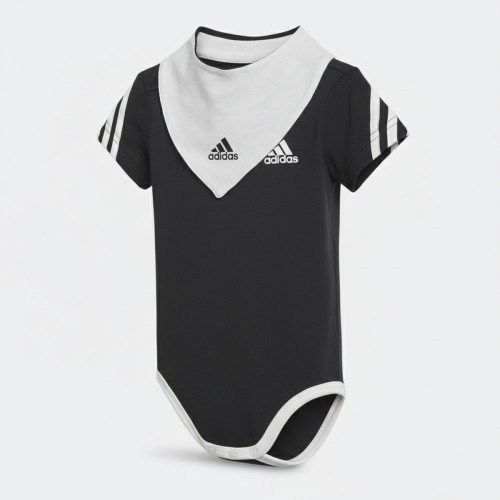 Adidas Organic Baby Bodysuit Black White