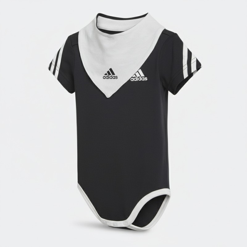 Adidas Organic Baby Bodysuit Black White