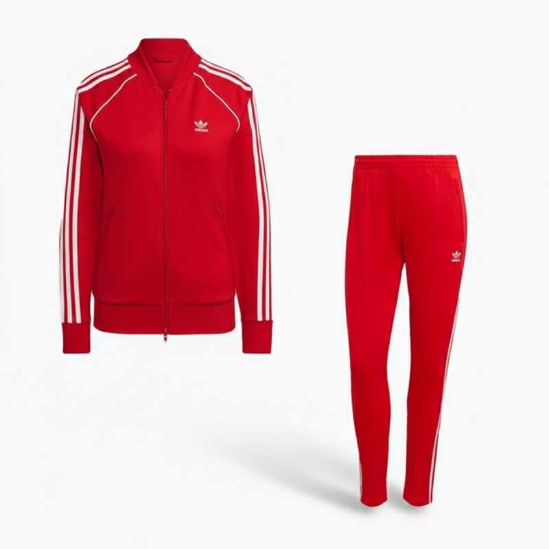 Adidas SST Red Track Pants Women