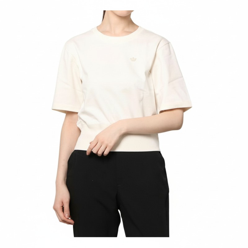 Adidas Organic Cotton Short Sleeve Tee Beige