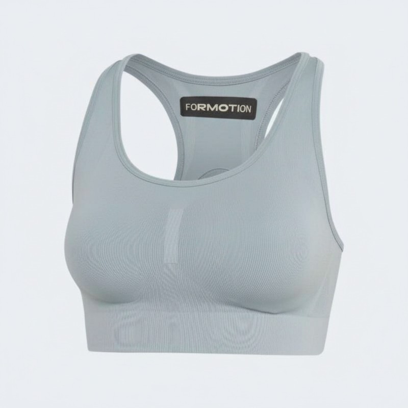 Adidas FRMT SCLPT Ribbed Sports Bra Grey