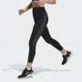 Adidas Three Stripe Running Leggings Black