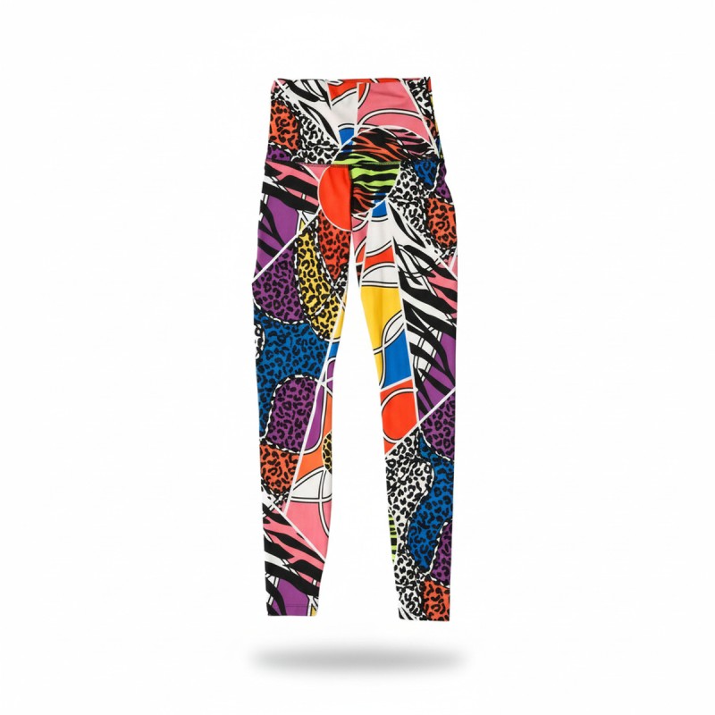 Adidas Patchwork Print Athletic Leggings Multicolour