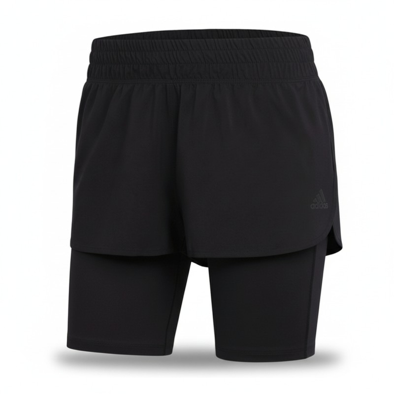 Adidas Women's 2-in-1 Running Shorts Black