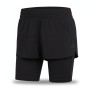 Adidas Women's 2-in-1 Running Shorts Black