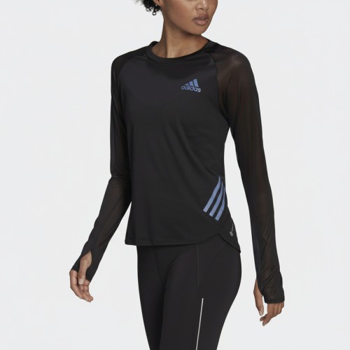 Adidas Adizero Mesh Long Sleeve Black