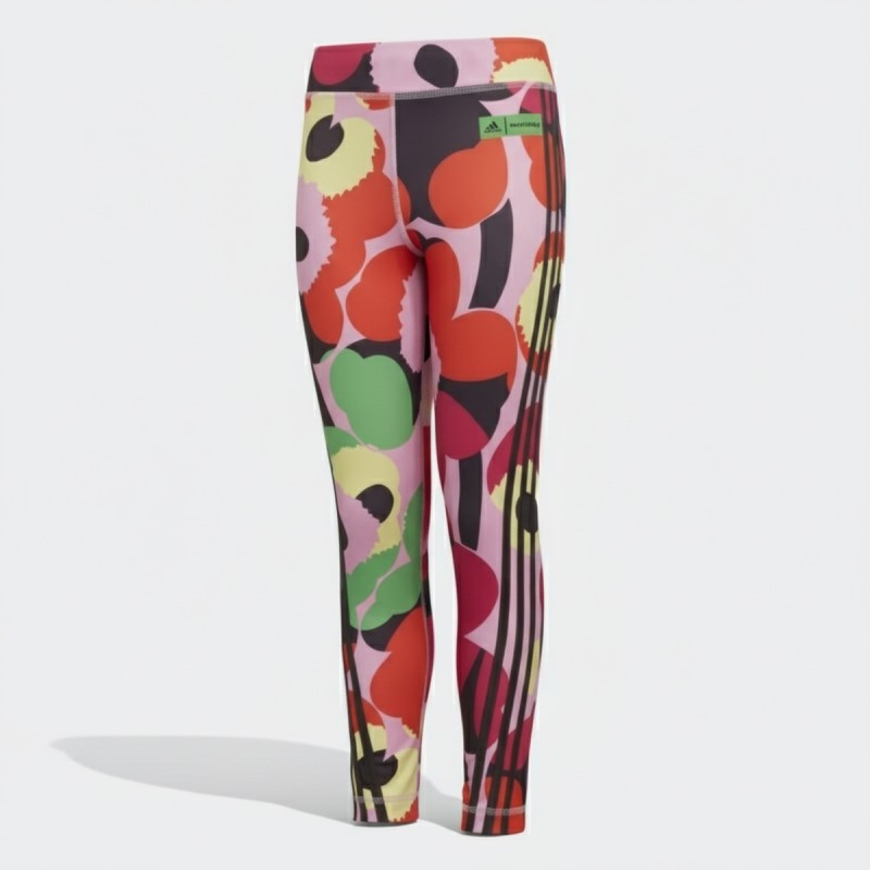 Adidas Girls Floral Print Leggings Multicolor