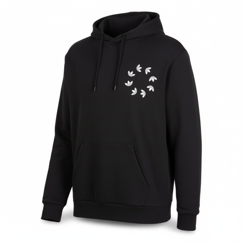 Adidas Originals Multi Logo Hoodie Black