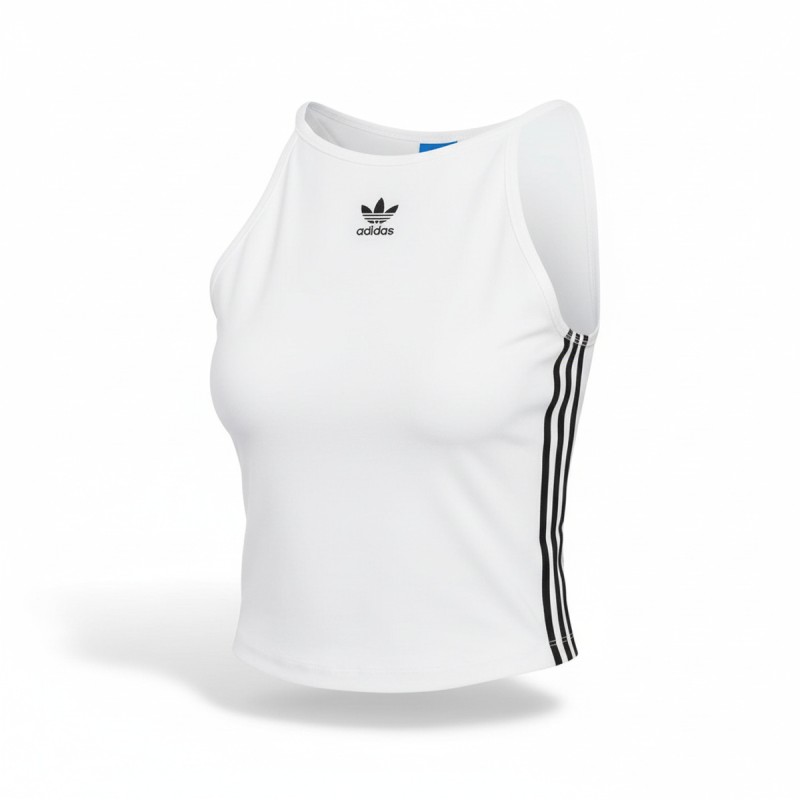 Adidas Originals Cropped Tank Top White