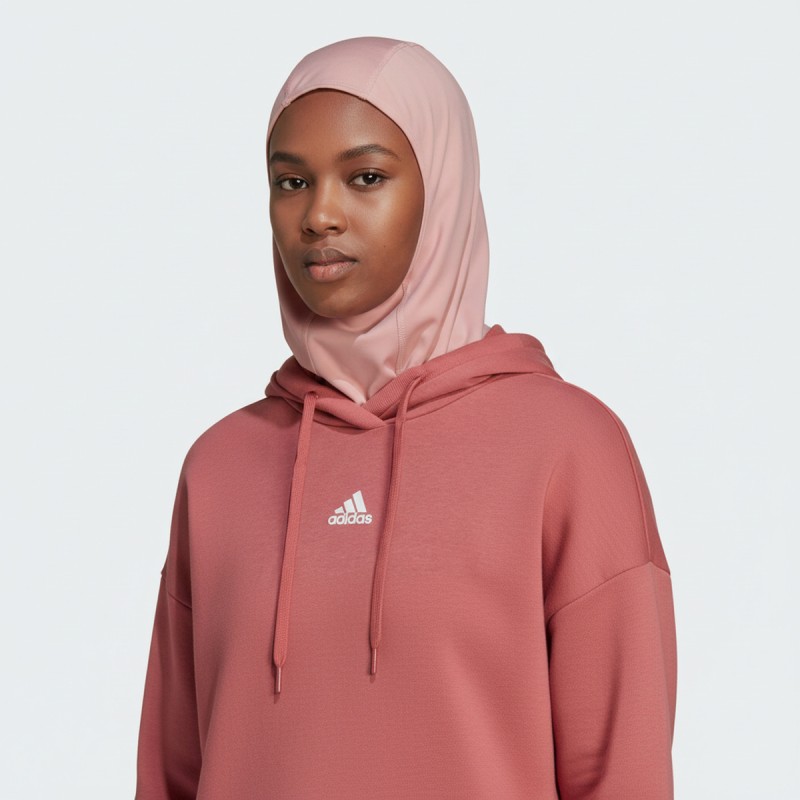 Adidas Layered Sleeve Hoodie Red