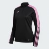 Adidas Purple Stripe Track Training Jacket Black