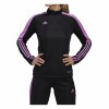Adidas Purple Stripe Track Training Jacket Black