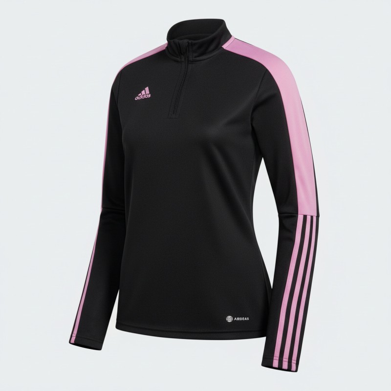 Adidas Purple Stripe Track Training Jacket Black