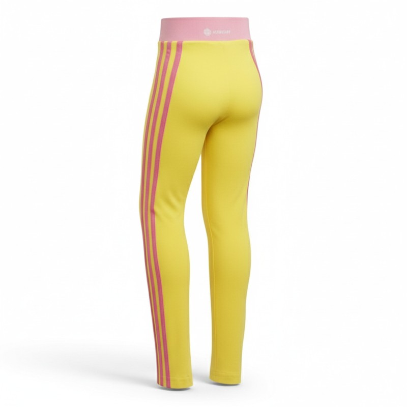 Adidas Girls Yellow Athletic Leggings