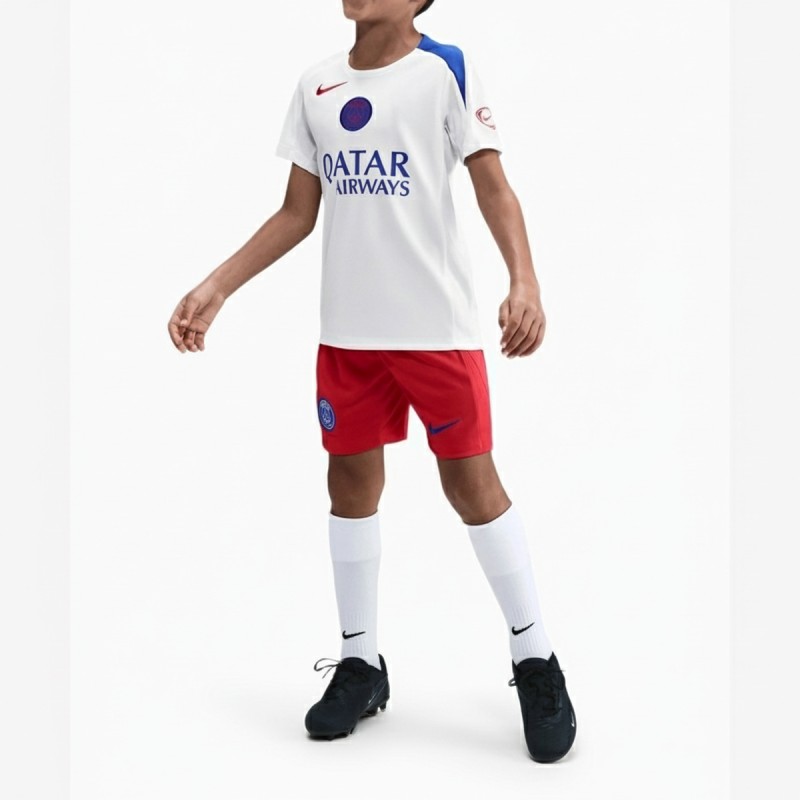Adidas PSG Away Football Kit White Red