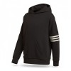 Adidas Black Striped Sleeve Hoodie