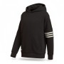 Adidas Black Striped Sleeve Hoodie