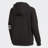Adidas Black Striped Sleeve Hoodie