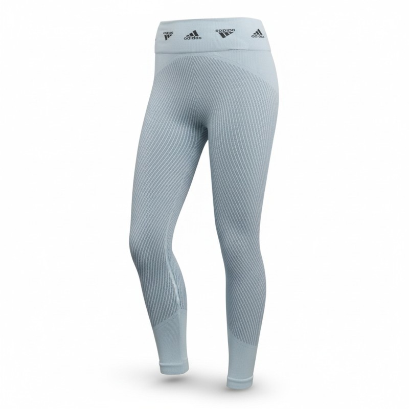 Adidas Seamless Ribbed Leggings Light Blue