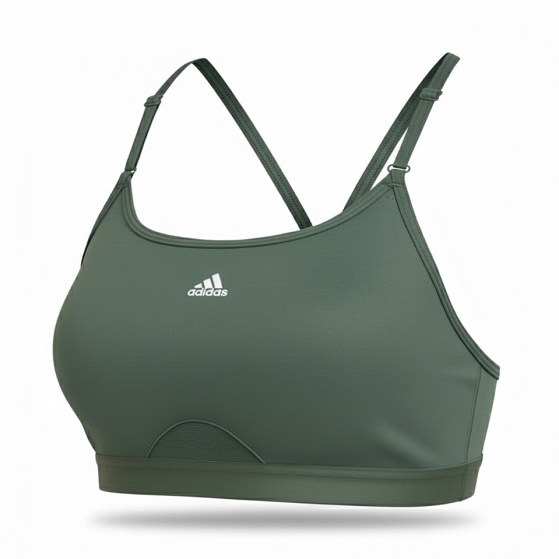 Adidas AeroReact Performance Sports Bra Grey Adidas AeroReact Performance Sports Bra Grey