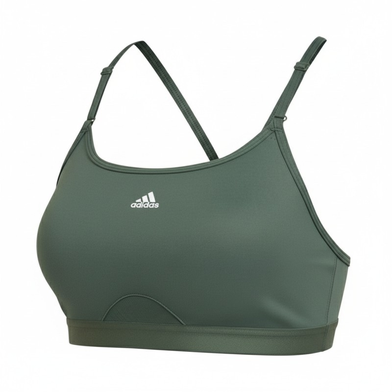 Adidas AeroReact Performance Sports Bra Grey