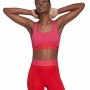 Adidas Pink Red Sports Bra Medium
