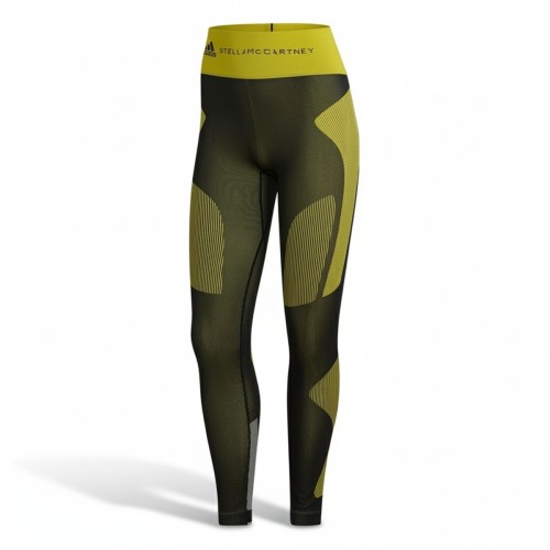 Adidas Stella McCartney Seamless Training Tights Olive Yellow