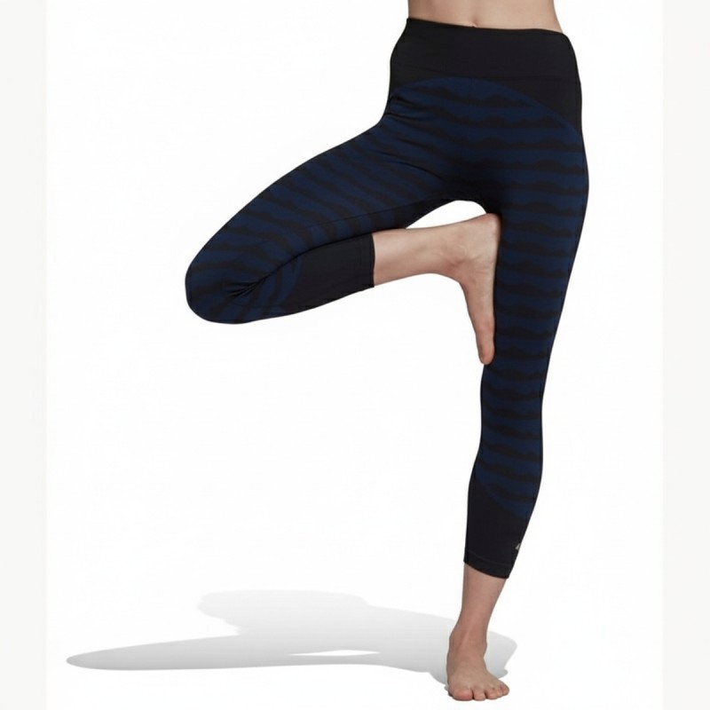 Adidas Navy Seamless 7/8 Performance Leggings