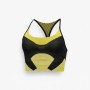 Adidas Seamless Racerback Sports Bra Black Yellow