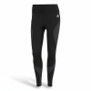 Adidas Black Performance Leggings with Grey Panels