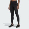 Adidas Black Performance Leggings with Grey Panels