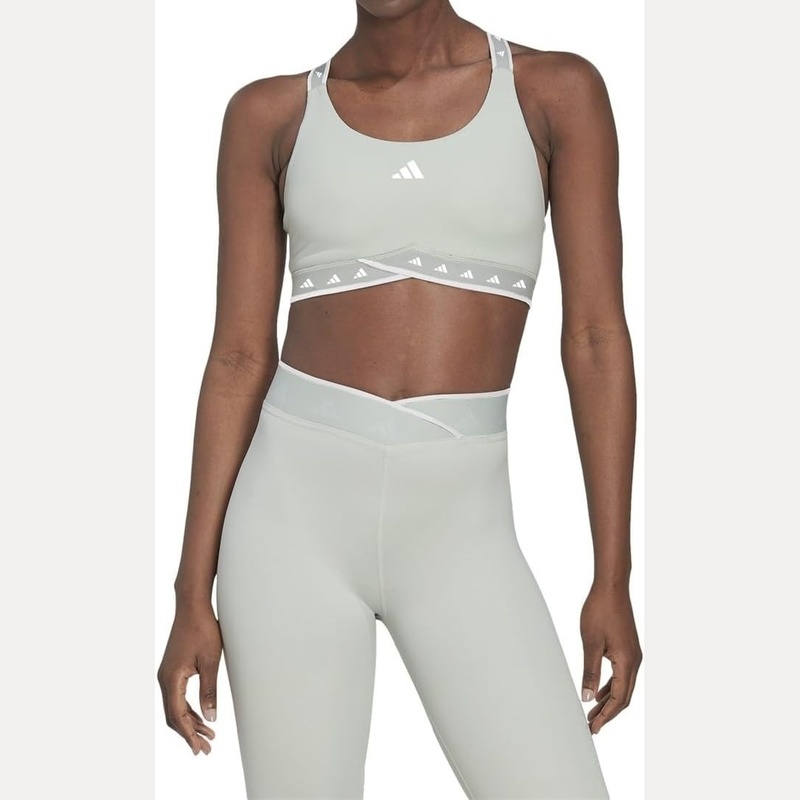 Adidas Light Green Sports Bra Set