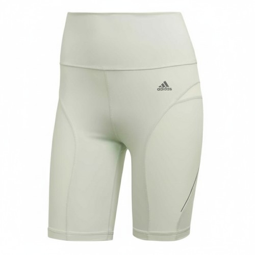Adidas High-Waisted Bike Shorts Sage Green
