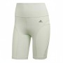 Adidas High-Waisted Bike Shorts Sage Green