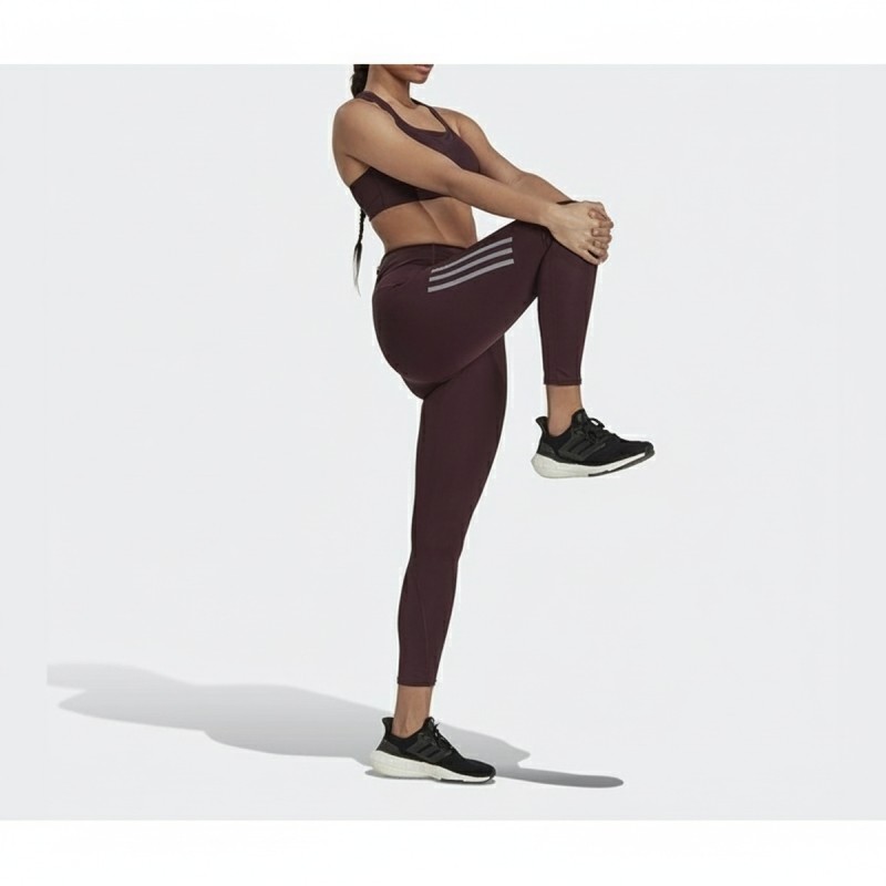 Adidas 7/8 Performance Running Leggings Brown