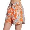 Adidas Marble Swirl Print Shorts Orange
