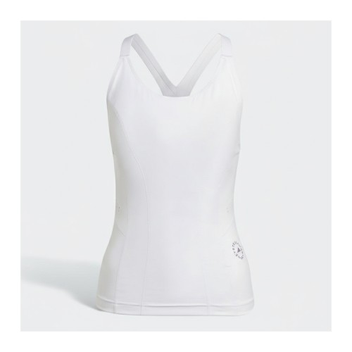 Adidas White Sleeveless Tank Top