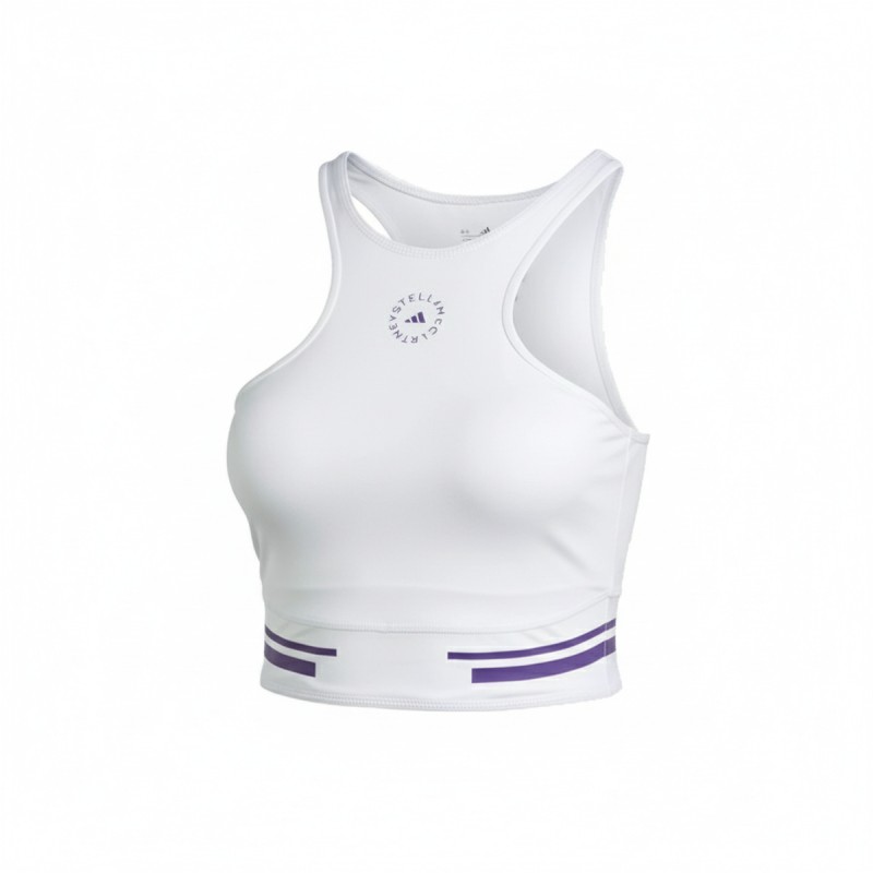 Adidas Stella McCartney Racerback Crop Tank White