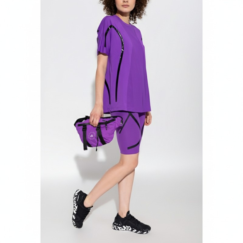 Adidas Purple Activewear T-Shirt Violet