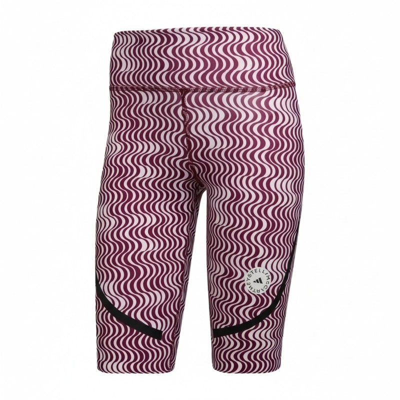 Adidas Stellasport Wave Print Capri Leggings Burgundy