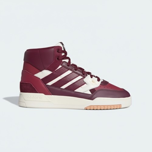 Adidas Drop Step High-Top Sneakers Burgundy