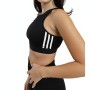 Adidas Three Stripe Sports Bra Black
