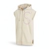 Adidas One With Nature Zip Hooded Vest Beige