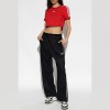 Adidas Red Cropped Athletic Top