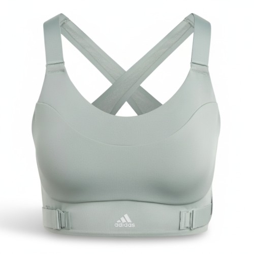 Adidas Fast Cross-Back Sports Bra Silver
