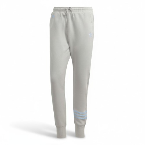 Adidas Grey Sweatpants with Blue Stripes